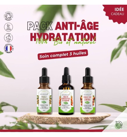 Pack Huiles Anti-Âge - Soin Naturel et Bio pour Visage et Corps