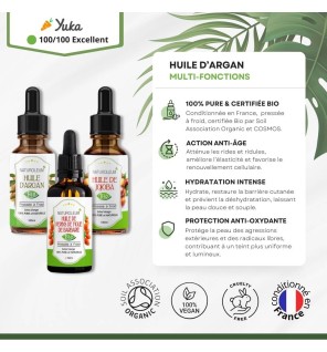 Pack Huiles Anti-Âge - Soin Naturel Bio pour Rides et Hydratation