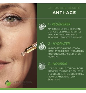 Pack Huiles Anti-Âge - Soin Naturel Bio pour Rides et Hydratation