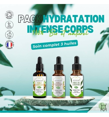 Intense Body Hydration Pack - Nourishing Organic Oils for Dry Skin