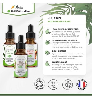 Pack Bien-Être et Relaxation - Huiles Naturelles et Bio pour des Massages Relaxants