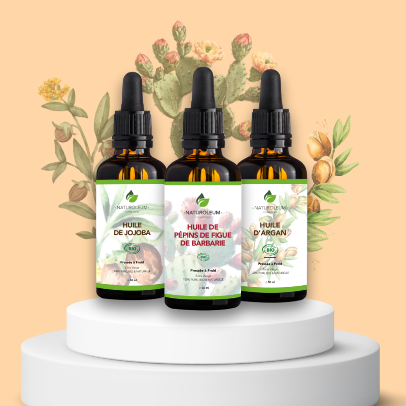 Pack Huiles Anti-Âge - Soin Naturel et Bio pour Visage et Corps