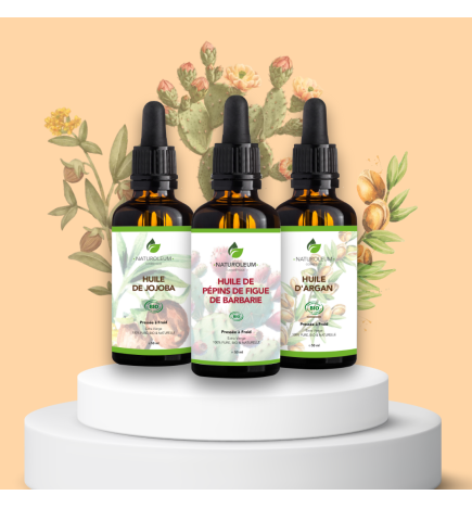 Pack Huiles Anti-Âge - Soin Naturel Bio pour Rides et Hydratation