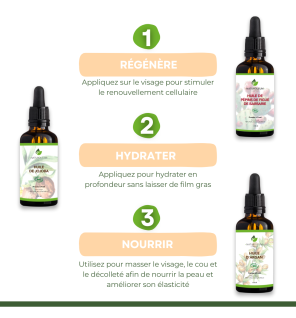 Pack Huiles Anti-Âge - Soin Naturel Bio pour Rides et Hydratation