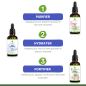 Pack Huiles Barbe Hydratante et Fortifiante - Soin Bio Barbe Douce, Hydratée et Robuste