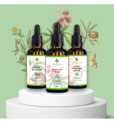 Pack Huiles Nourrissantes pour Cuticules et Ongles - Soin Bio pour Ongles Forts et Cuticules Hydratées