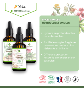 Nourishing Oils Pack for Cuticles and Nails - Organic Care for Strong Nails and Hydrated Cuticles