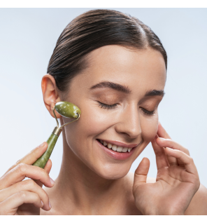 Roll On en Jade – Massage Visage Anti-Cernes & Anti-Âge
