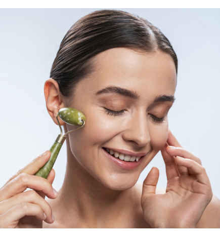 Natural Jade Roller – Tones, Decongests, and Firms the Skin