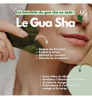 Gua Sha en Jade – Soin Anti-Âge et Relaxant pour Visage et Corps