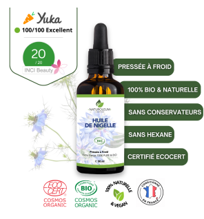 Pure Organic Nigella Oil | Black Cumin Seed Oil - Hair and Skin Care