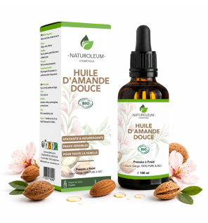 Huile d'Amande Douce Bio | Peau, Cheveux et Massage
