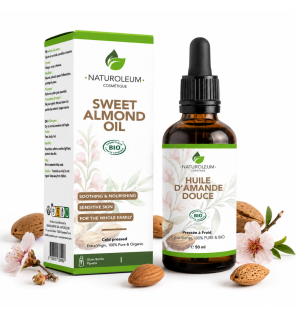 Huile d'Amande Douce Bio | Peau, Cheveux et Massage